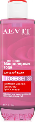 Мицеллярная вода AEVIT Aevit Rosesense Розовая для тусклой и сухой кожи (200мл)