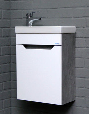 Тумба под умывальник Айсберг Енисей 40 Мечта без ящика подвесная (бетон)