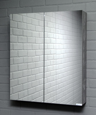 Шкаф с зеркалом для ванной Айсберг Мечта 60 (бетон)