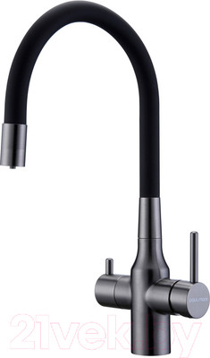 Смеситель Paulmark Salix Sa213419-GM (вороненая сталь)