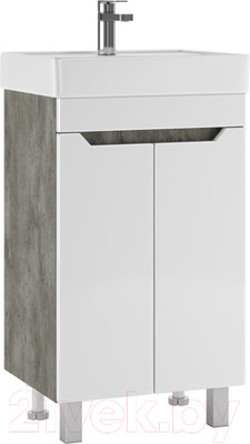 Тумба под умывальник Айсберг Енисей 50 Мечта без ящика (бетон)