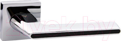 Ручка дверная Lockit Комета на квадратной розетке PC/Black