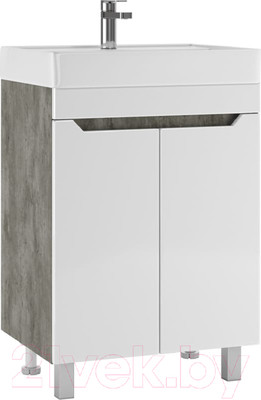 Тумба под умывальник Айсберг Енисей 60 Мечта без ящика (бетон)