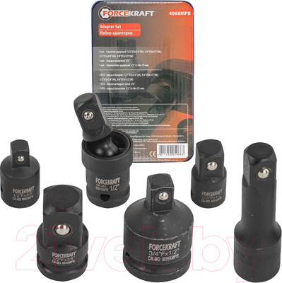 Набор адаптеров слесарных ForceKraft FK-4068MPB