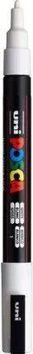 Маркер художественный UNI Mitsubishi Pencil Posca / PC-3M WHITE (белый)