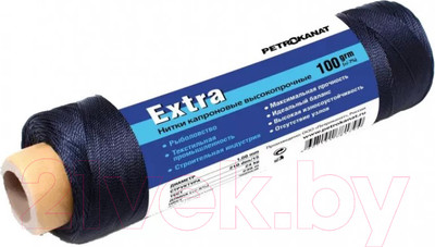 Нить хозяйственная Momoi Extra капроновые 100г (1м, черный)