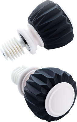 Наконечник для карниза Merry Bear Home Decor Мумбаи / LG21233 MB/MW (матовый черный/белый)