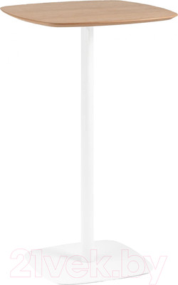 Барный стол Stool Group Form 60x60 / T-005H (светлое дерево/белый)