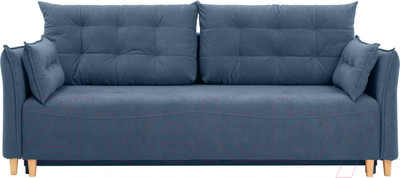 Диван KRONES Цезарь 3 (велюр серо-синий)