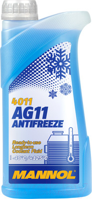 Антифриз Mannol AG11 -40C / MN4011-1 (1л, синий)