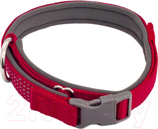 Ошейник КАСКАД Премиум 00225051-02 (светоотражающий, красный)