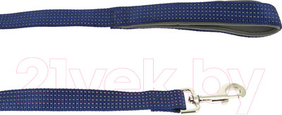 Поводок КАСКАД Премиум 02220051-06 (светоотражающий, синий)