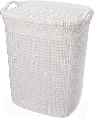 Корзина для белья Эльфпласт Paola EP426 (55л, белый)