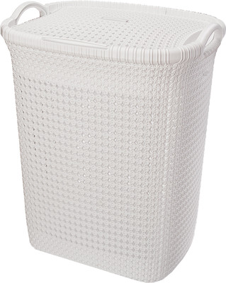 Корзина для белья Эльфпласт Paola EP467 (37л, белый)
