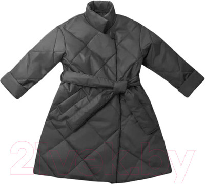 Пальто детское Amarobaby Trendy / AB-OD22-TRENDY29/10-140 (графит, р.140-146)