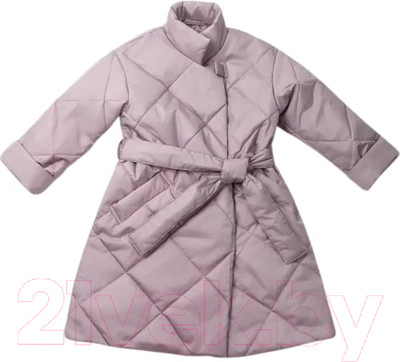 Пальто детское Amarobaby Trendy / AB-OD22-TRENDY29/27-140 (пудровый, р.140-146)