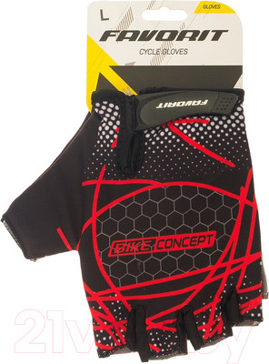 Велоперчатки FAVORIT 8027RD-L
