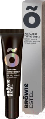 Краска для бровей Estel Browie Пигмент прямого действия с эффектом татуажа (15мл, графит)