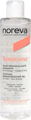 Гель для снятия макияжа Noreva Сенсидиан смягчающее желе (200мл)