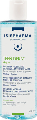 Мицеллярная вода ISISPHARMA Teen Derm Aqua Для комбинированной и жирной кожи (400мл)