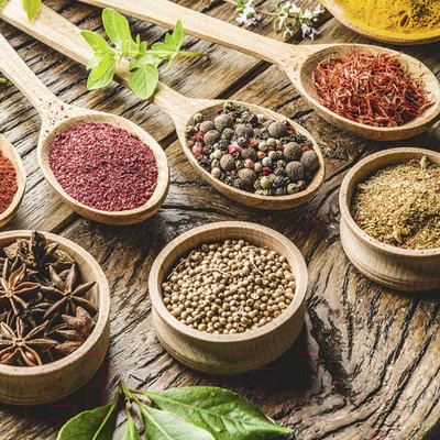 Картина на стекле Stamprint Cпеции в ложках 4 КТ012 (30x30)