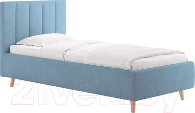 Каркас кровати Сонум Alma 90x200 (замша голубой)