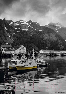 Картина на стекле Stamprint Озеро в горах NT021 (100x70)