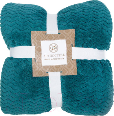 Плед АртПостель Роскошь Флисовый / ПФ18 (180x200, малахит)