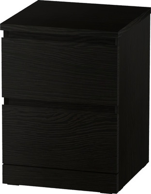 Прикроватная тумба Mio Tesoro Варма 2 (шпон ясень, черный)