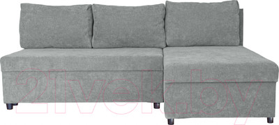 Диван угловой Mio Tesoro Farris 4УС+0Пд (Santos Light Grey)