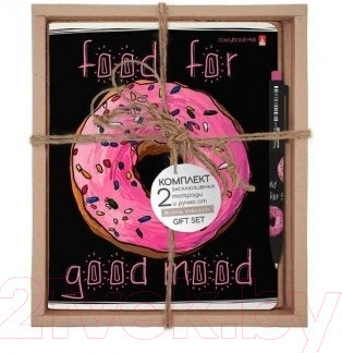 Набор канцелярский Bruno Visconti Food In Black. Пончик Донатс / 7-48-1179-2/5