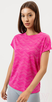 Футболка спортивная Mark Formelle 302637 (р.164/170-84-90, геометрия на розовом)