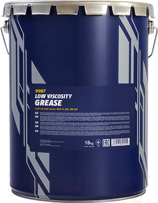 Смазка техническая Mannol Fliessfett Li-EP 00/000 / 9987 (18кг)