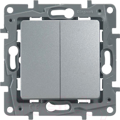Выключатель Legrand Etika 672412 (алюминий)