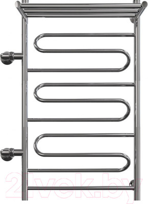 Полотенцесушитель водяной GRANULA Браво 50x100 с полкой (боковое подключение, левое)