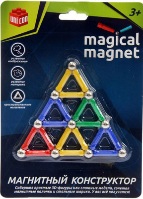 Конструктор магнитный Unicon Треугольник / 1633372