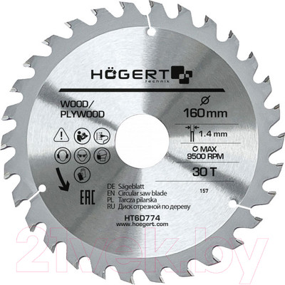 Пильный диск Hoegert HT6D774