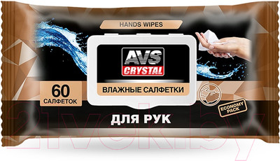 Влажные салфетки AVS Для Рук AVK-211 / A40266S (60шт)