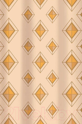 Шторка-занавеска для ванны Вилина Диамант 6984-004 (180x180, бежевый)