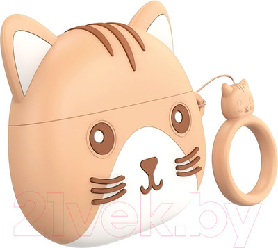 Наушники детские Hoco EW46 TWS (кошка цвета хаки)