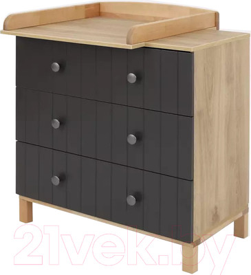 Комод пеленальный Rant Bamboo / 108 (Moon Grey)