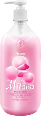 Мыло жидкое Grass Milana Fruit Bubbles / 125312 (1л)