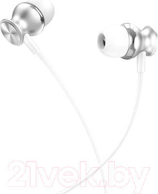 Наушники-гарнитура Hoco M106 (серебристый)
