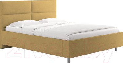 Каркас кровати Сонум Omega 160x200 (замша горчичный)
