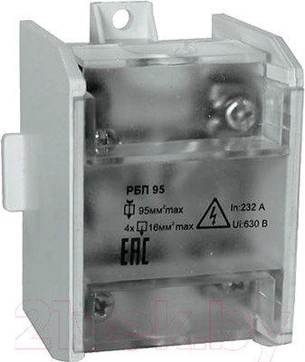 Распределительный блок на DIN-рейку Атрион РБП95 С крышкой SVK95