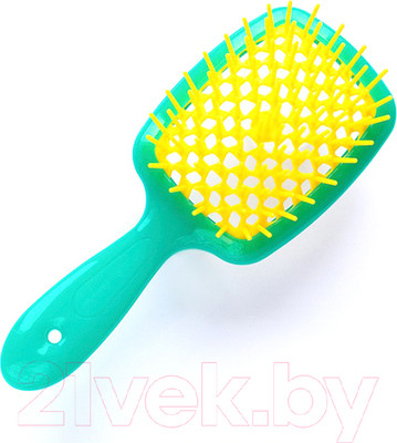 Расческа-массажер Janeke Superbrush Small 86SP234TSE (бирюзовый/желтый)