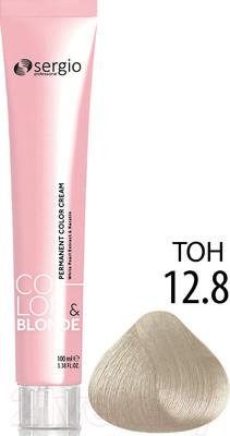 Крем-краска для волос Sergio Professional Color&Blonde 12.8 (ультра-светлый блондин нордический)