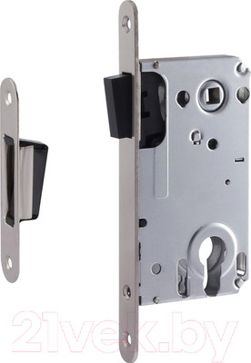 Корпус врезного замка Нора-М 25М-85 Магнитный (матовый никель)