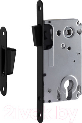 Корпус врезного замка Нора-М 25М-85 Магнитный (черный)