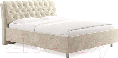 Каркас кровати Сонум Olivia 200x200 (микровелюр бежевый)